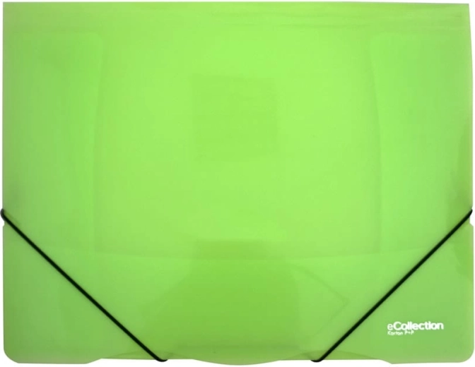 Carpeta con goma eCollection verde A4