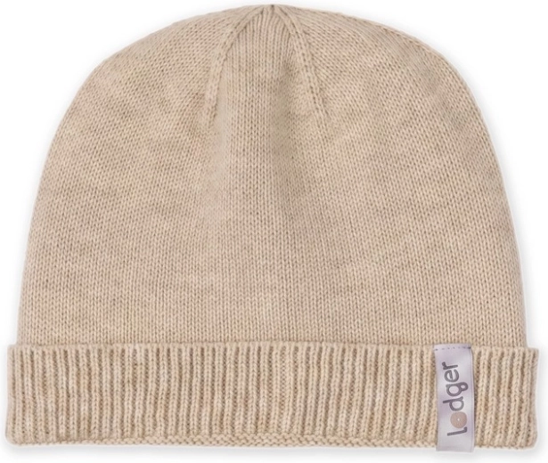 Gorrito merino Lodger beige 0–6 meses