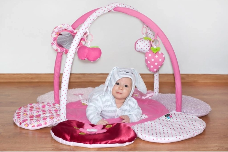 Arco desmontable con juguetes