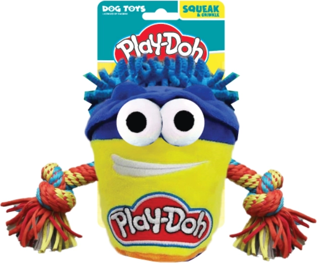 Juguete de felpa para tirar para perros HASBRO Play-Doh con cuerda 18 cm