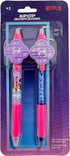 Set de bolígrafos de gel borrables K-Pop Demon Hunters HUNTR/X - 2 uds.