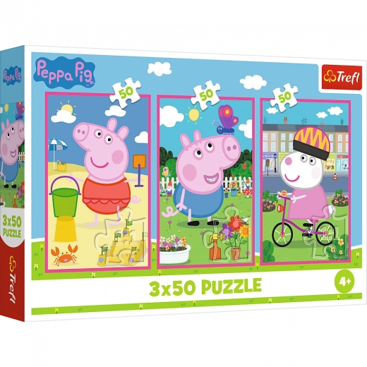 Puzle 3x50 Peppa Pig - La fuerza de la amistad
