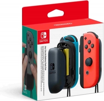 Pack de baterías AA para Joy-Con – par de grips externos con baterías para Nintendo Switch
