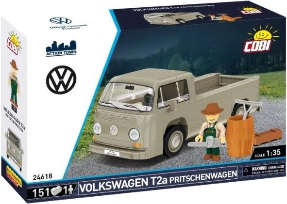 Cobi Volkswagen T2a Pritschenwagen kit de construcción 1:35 con figura