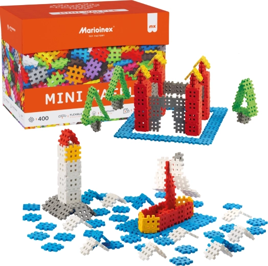 Juego de construcción Mini Waffle 400 piezas Marioinex
