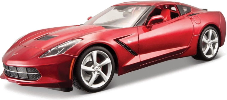 Maisto 2014 Corvette Stingray modelo metálico rojo 1:18