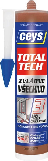 Adhesivo y sellador universal 290 ml marrón CEYS TOTAL TECH