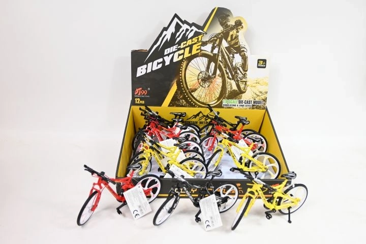 Bicicleta de cross metálica en miniatura de 19 cm - 1 unidad