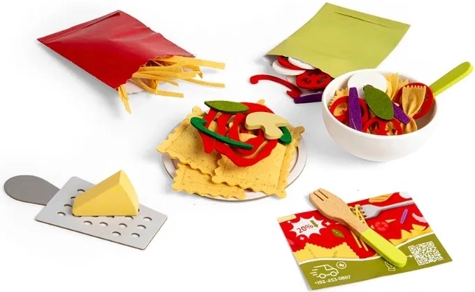 Bigjigs Toys set de pasta para dos