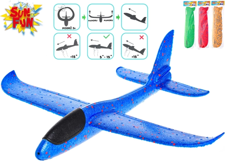 Avión planeador de espuma 48 cm SUN FUN