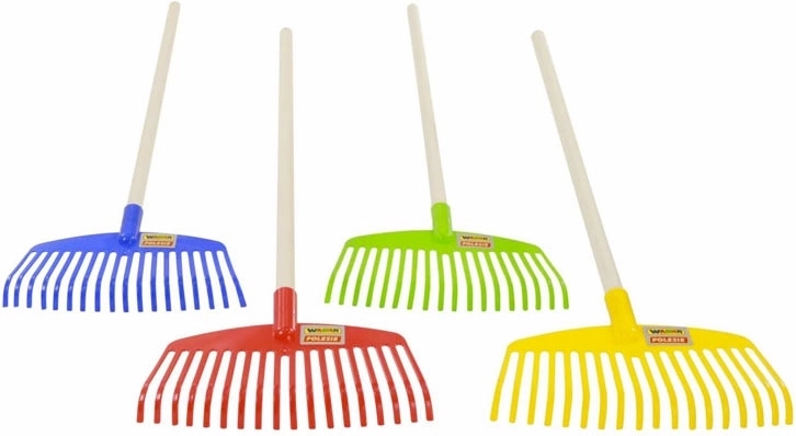 Rastrillo infantil con mango de madera Wader Quality Toys