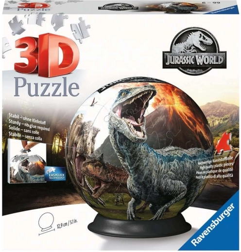 Ravensburger puzzleball 3D Mundo Jurásico 72 piezas