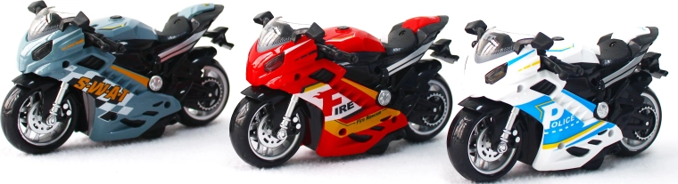 Moto de rescate con sonido y luz – 3 variantes