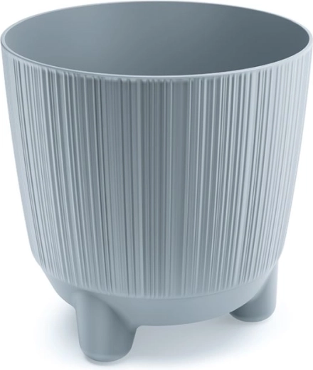 Maceta con patas gris claro 16,8 cm RYFO