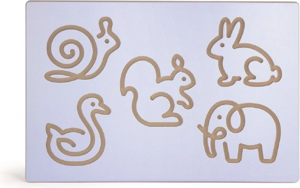 Panel intercambiable con animales
