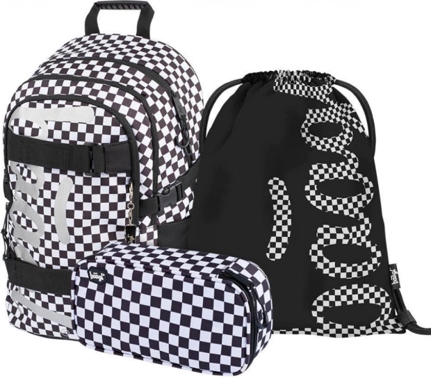 Set escolar Baagl Skate Ska: mochila, estuche y bolsa