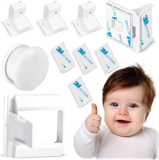 Cierres magnéticos infantiles para armarios RICOKIDS, set de 4 uds.