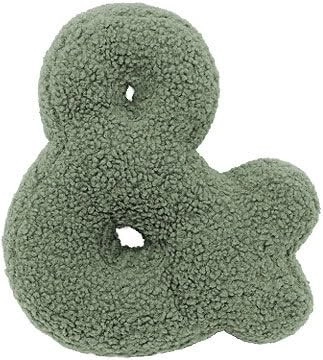 Mealini cojín de felpa con forma del signo & y verde - 1 unidad