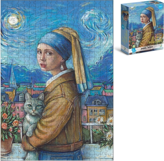 Puzzle La joven de la perla 500 piezas (47 × 33 cm) en caja