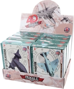 Avión 4D para montar – kit de construcción para niños 8+ (8 uds. en el paquete)