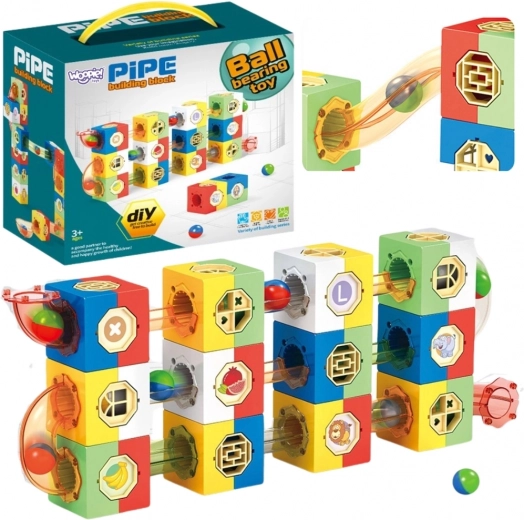 Woopie pista de canicas 3D tipo construcción para niños