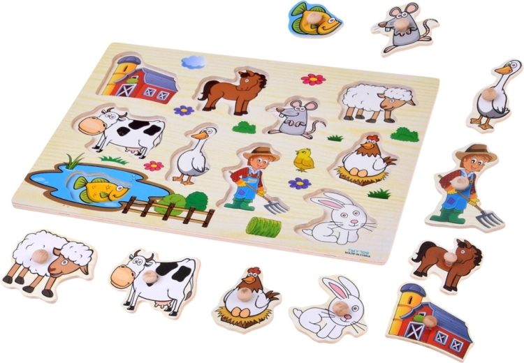 Un motivo de granja que encanta a los niños