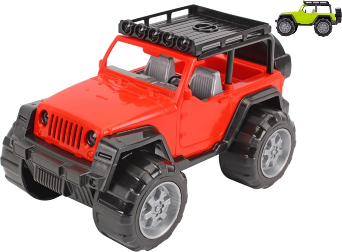 Coche SUV todoterreno de plástico 28 cm para niños