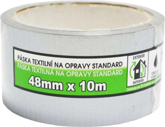 Cinta adhesiva universal 48 mm × 10 m plateada