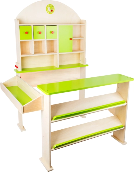 Puesto de venta infantil de madera verde - Small Foot