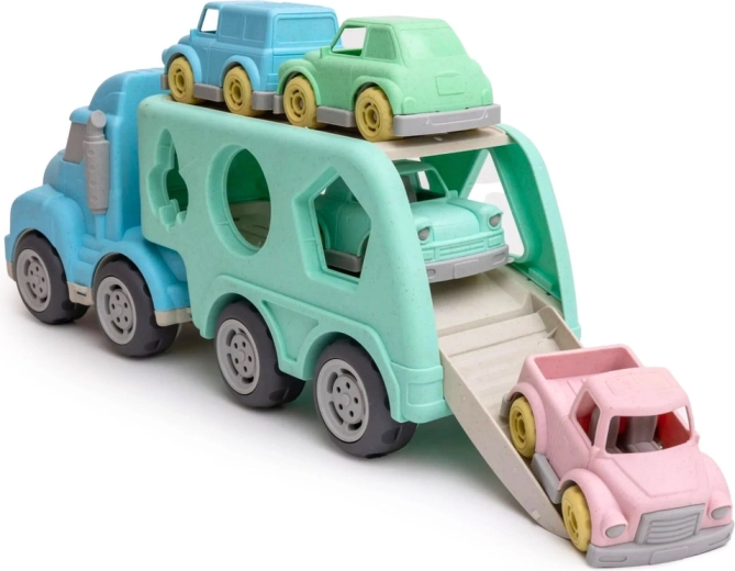 Transportador con rampa y cochecitos