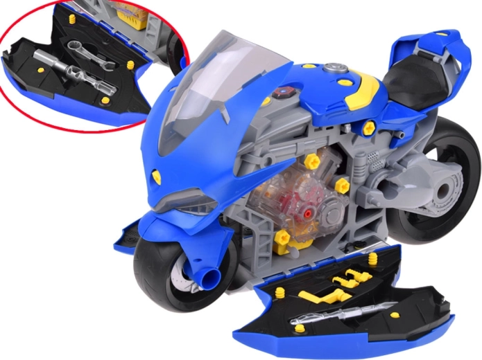Motor extraíble con piezas móviles