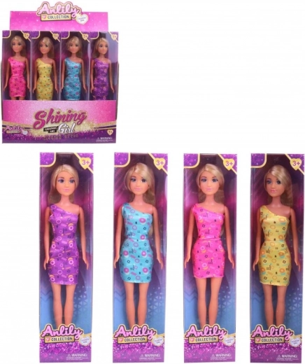 Muñeca de moda Anlily con vestido de verano de 30 cm - 1 unidad