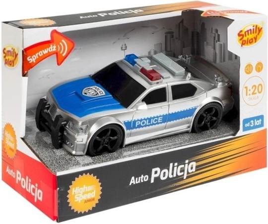 Coche de policía Junior SmilyPlay a escala 1:20