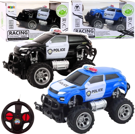 Coche todoterreno policial teledirigido RC a escala 1:24 - 1 unidad