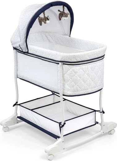 Milly Mally Dream On 2 en 1 moisés y cuna Simple Grey