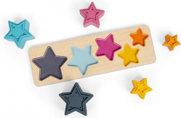 Bigjigs Toys rompecabezas encajable de estrellas para el agua