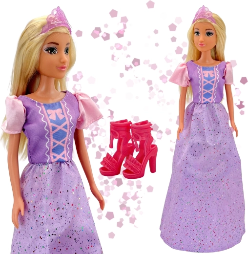 Vestido de gala brillante de princesa