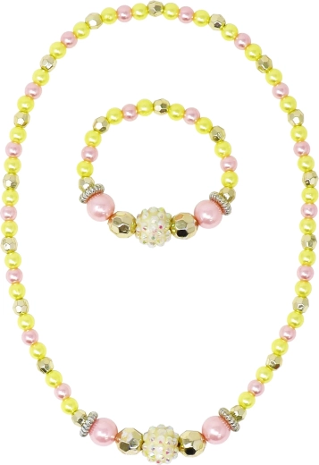 Collar rosa con mariposa PINK POPPY