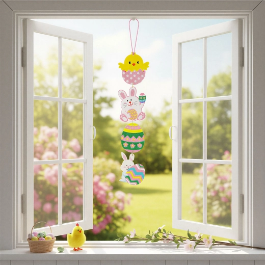 Decoración colgante de Pascua de espuma brillante de 60 cm
