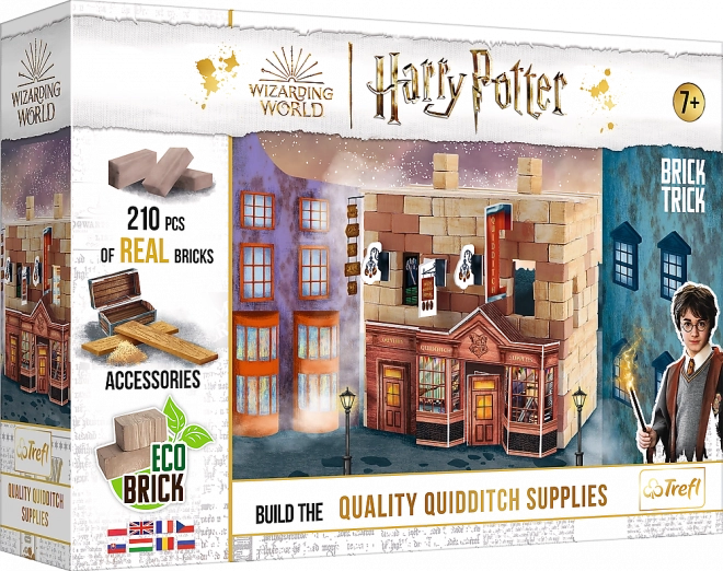 Trefl Brick Trick Harry Potter Construcción de la tienda de Suministros de Quidditch de Primera Clase
