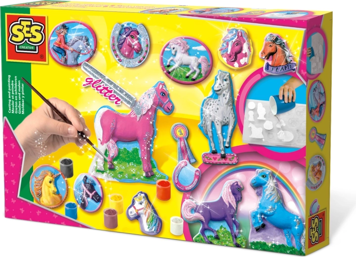 Moldeado y pintado de caballos de fantasía