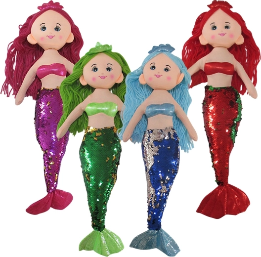Muñeca de trapo sirena 50 cm – 4 tipos
