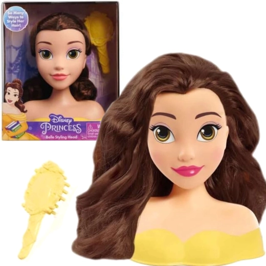 Cabeza para peinar DISNEY princesa Belle con cepillo