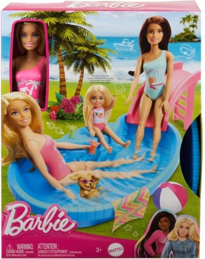 Muñeca Barbie con piscina
