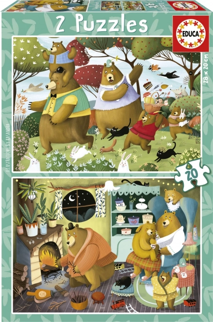 Educa Puzzle Historias del bosque 2x20 piezas