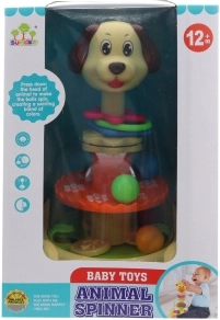 Sonajero con bolitas – perrito, juguete de plástico para los más pequeños
