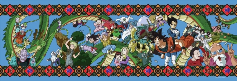 Puzzle panorámico Dragon Ball de 1000 piezas