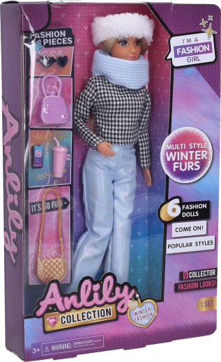 Muñeca modelo con accesorios 29 cm