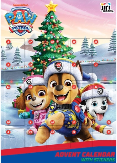 Calendario de Adviento con pegatinas Patrulla Canina