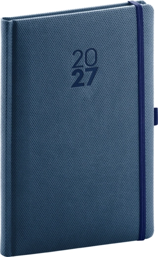 Agenda semanal Notique Diamante 2027 azul 15 × 21 cm